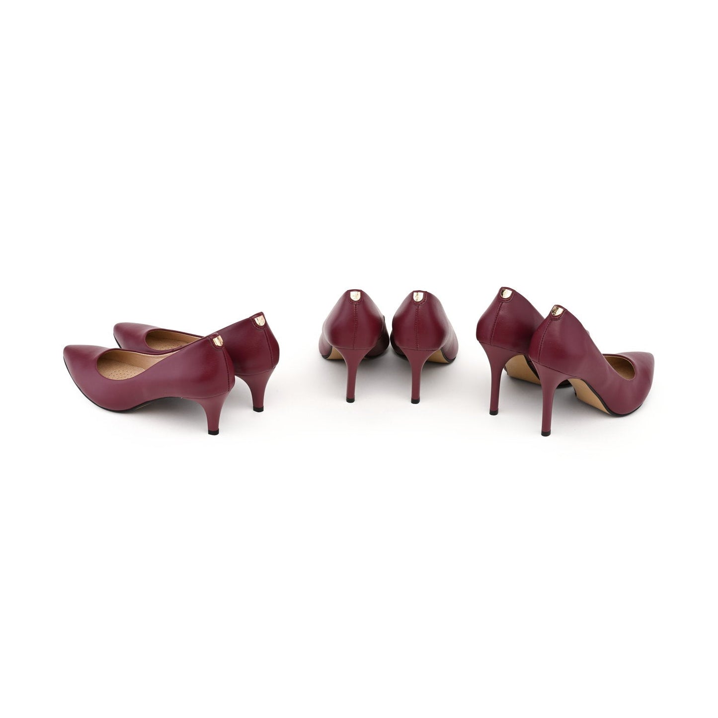 Burgundy Bliss - vegan 55mm heels-3