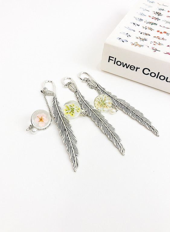 Feather & Flower Bookmark-0