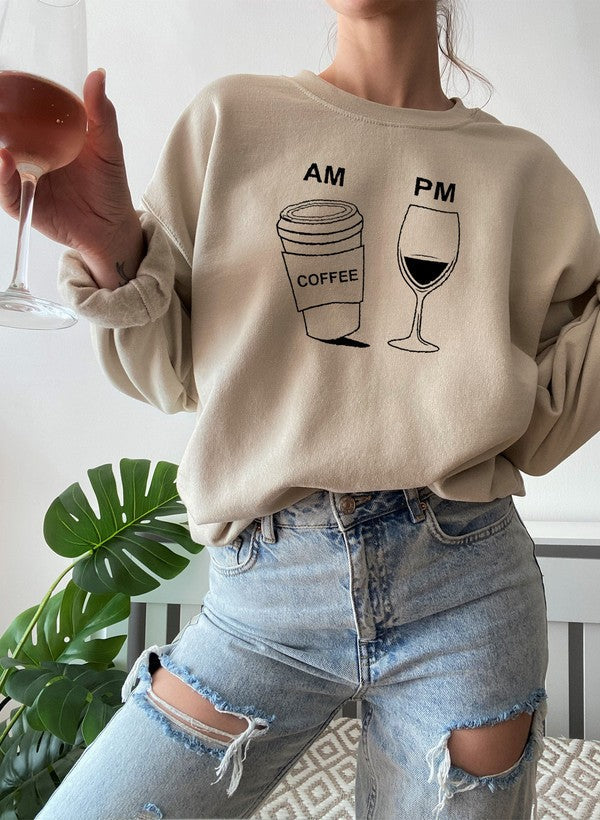 Coffee & Wine Sweat Shirt-1