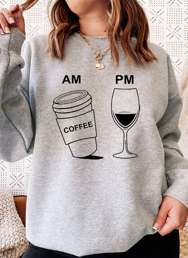 Coffee & Wine Sweat Shirt-4