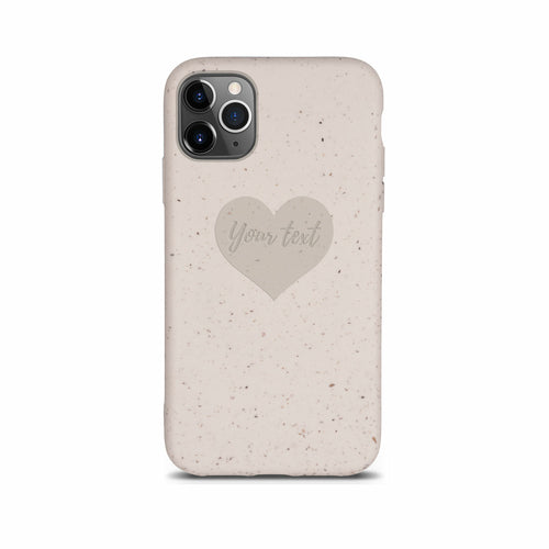 BIODEGRADABLE PERSONALIZED PHONE CASE - NATURAL WHITE by PDPro