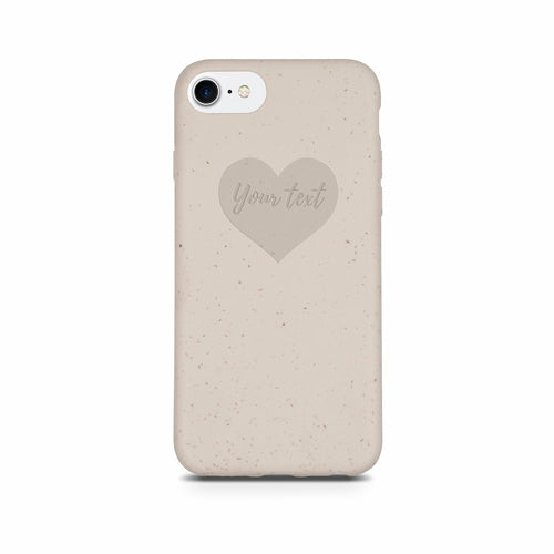 BIODEGRADABLE PERSONALIZED PHONE CASE - NATURAL WHITE by PDPro