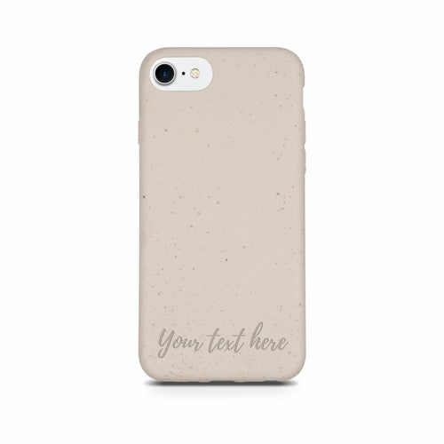 BIODEGRADABLE PERSONALIZED PHONE CASE - NATURAL WHITE by PDPro