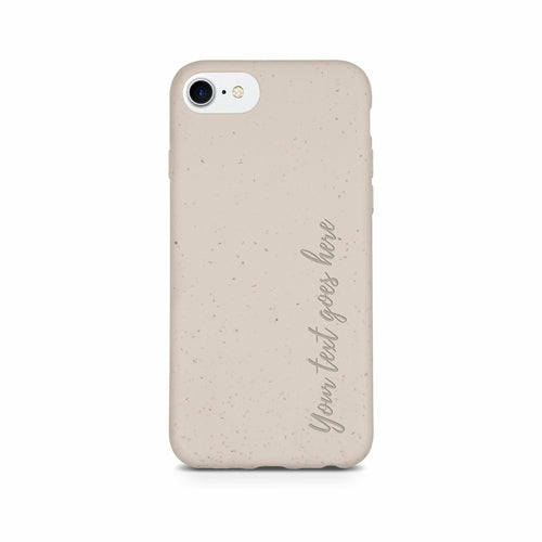 BIODEGRADABLE PERSONALIZED PHONE CASE - NATURAL WHITE by PDPro