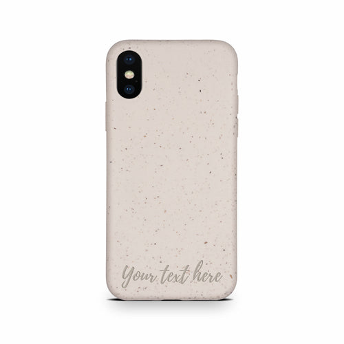 BIODEGRADABLE PERSONALIZED PHONE CASE - NATURAL WHITE by PDPro