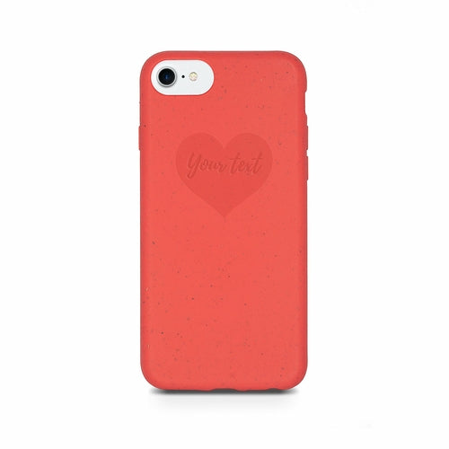 BIODEGRADABLE PERSONALIZED PHONE CASE - RED by PDPro