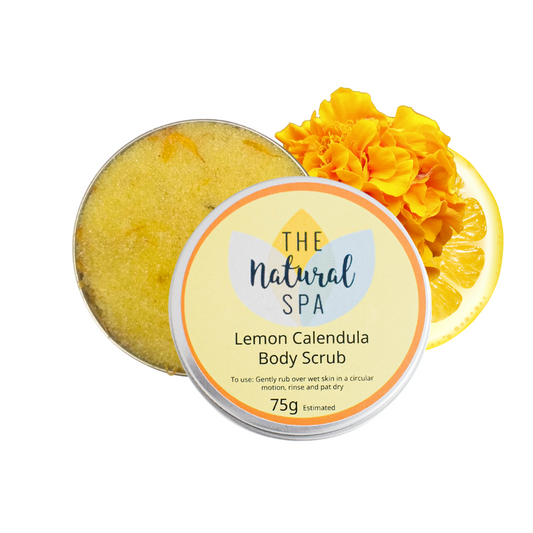 Lemon Calendula, Body Scrub - 3 different size option-0