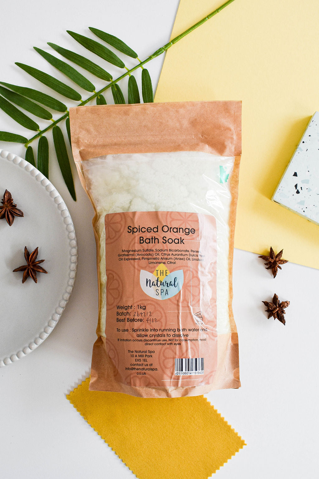 1kg Spiced Orange Bath Salts - Compostable pouch-2