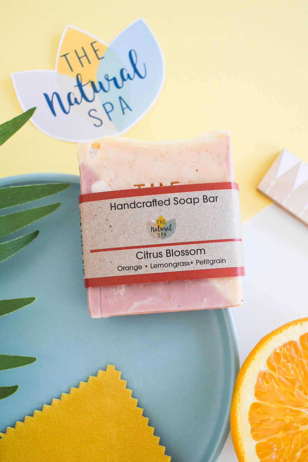 Citrus Blossom Cold Process Soap - Lemongrass Orange and Palmarosa - 3 different styles-1