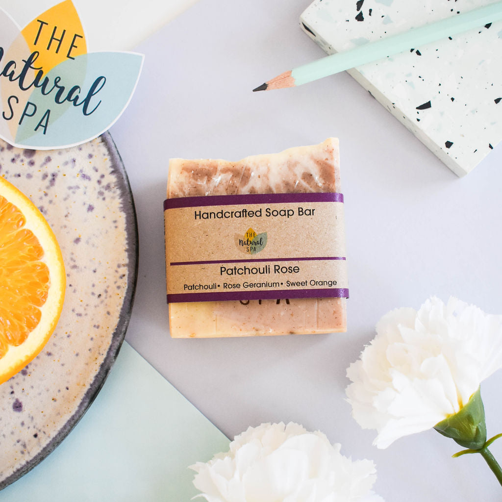 Patchouli Rose Soap bar - Orange, Patchouli and Rose - 3 different styles-1