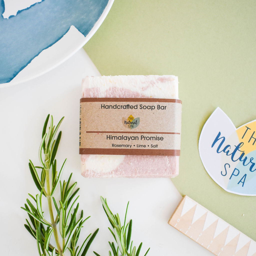 Himalayan promise Soap Bar - Rosemary Lime and Himalayan Pink Salt - 3 different styles-1