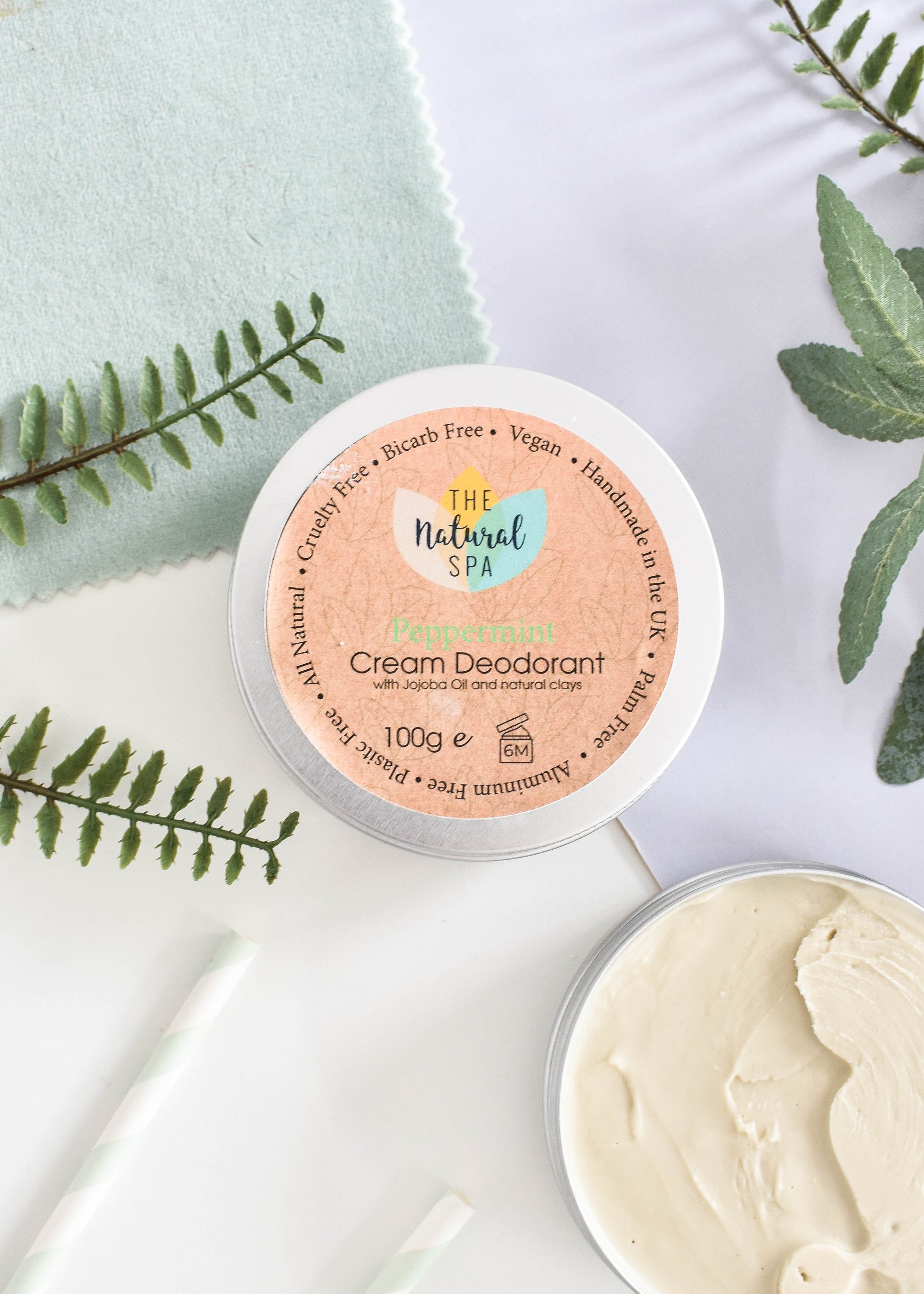 Peppermint Cream deodorant balm - naturally bicarb and aluminium free-2