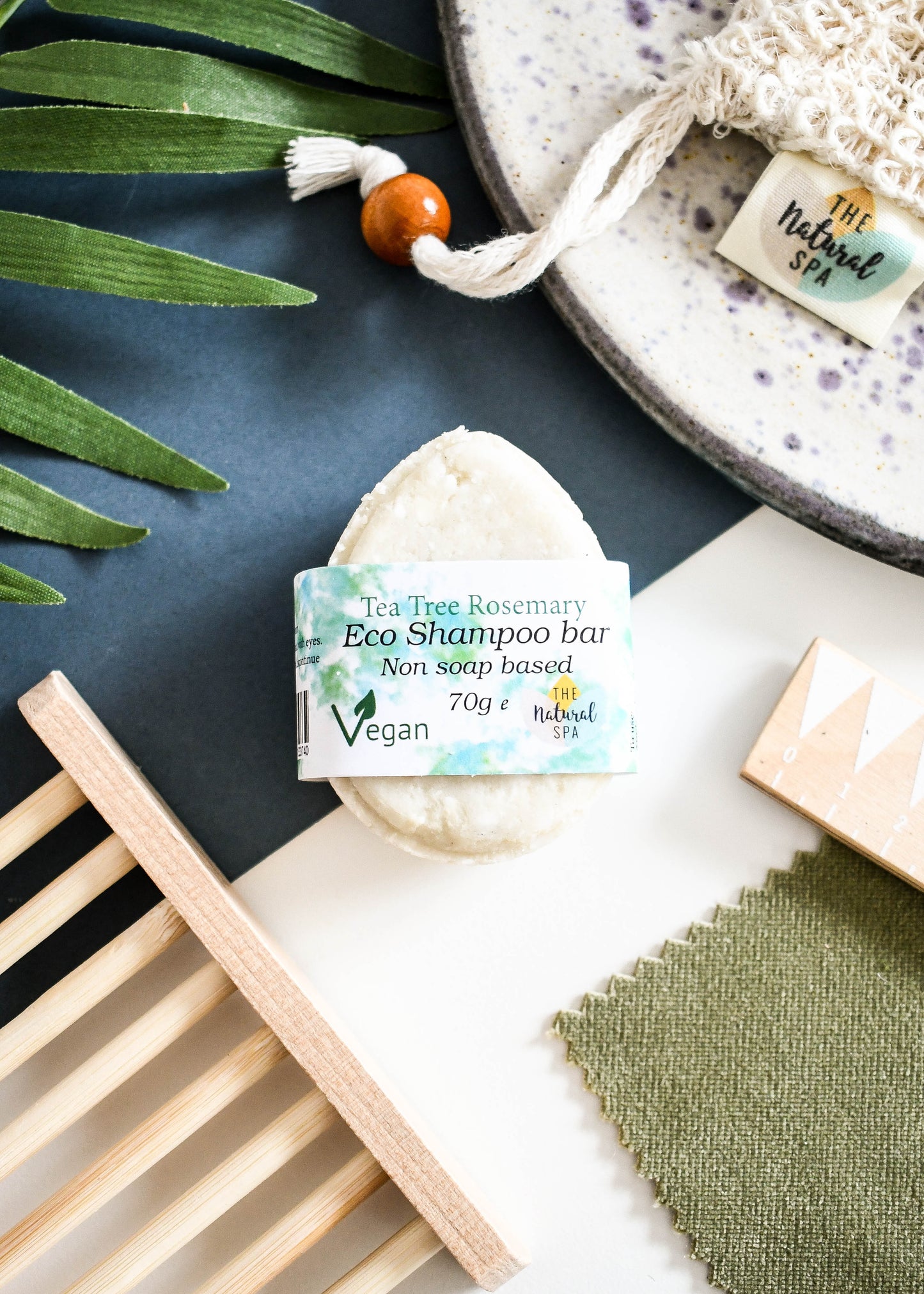 Rosemary TeaTree ECO Shampoo bar - Non Soap based hair wash-1