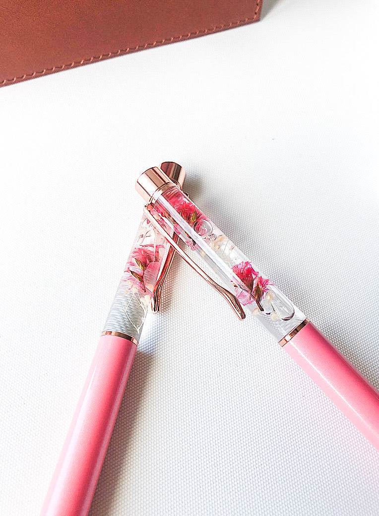 Luxury Floral Pen - Rose Gold-5