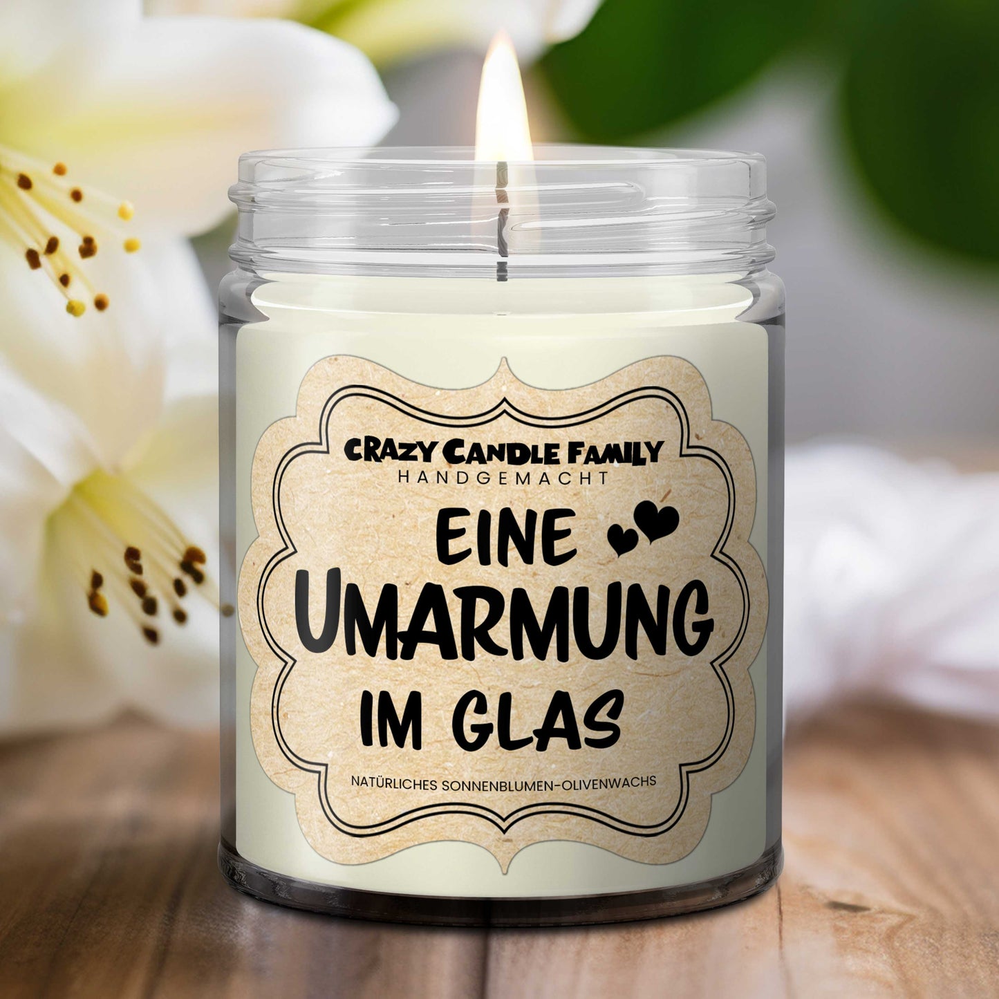 Eine Umarmung im Glas Kerze - Geschenke für Krebs Überlebende, Geschenk für Freund mit Krebs, Gute Besserung Geschenk, Krankheit Geschenk-1