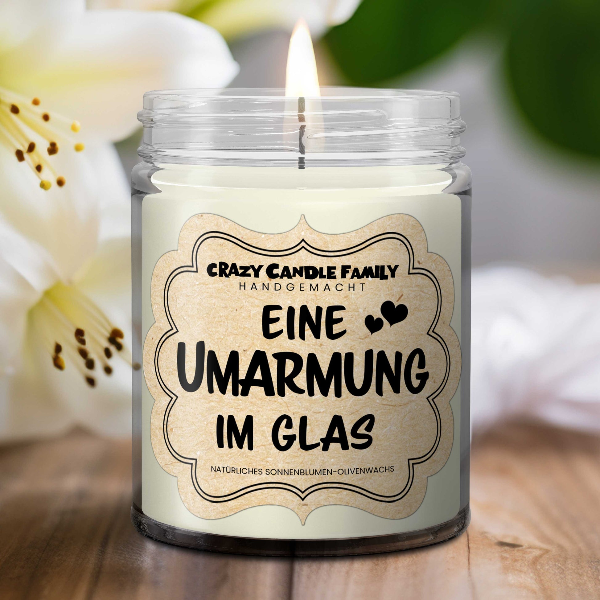 Eine Umarmung im Glas Kerze - Geschenke für Krebs Überlebende, Geschenk für Freund mit Krebs, Gute Besserung Geschenk, Krankheit Geschenk-1