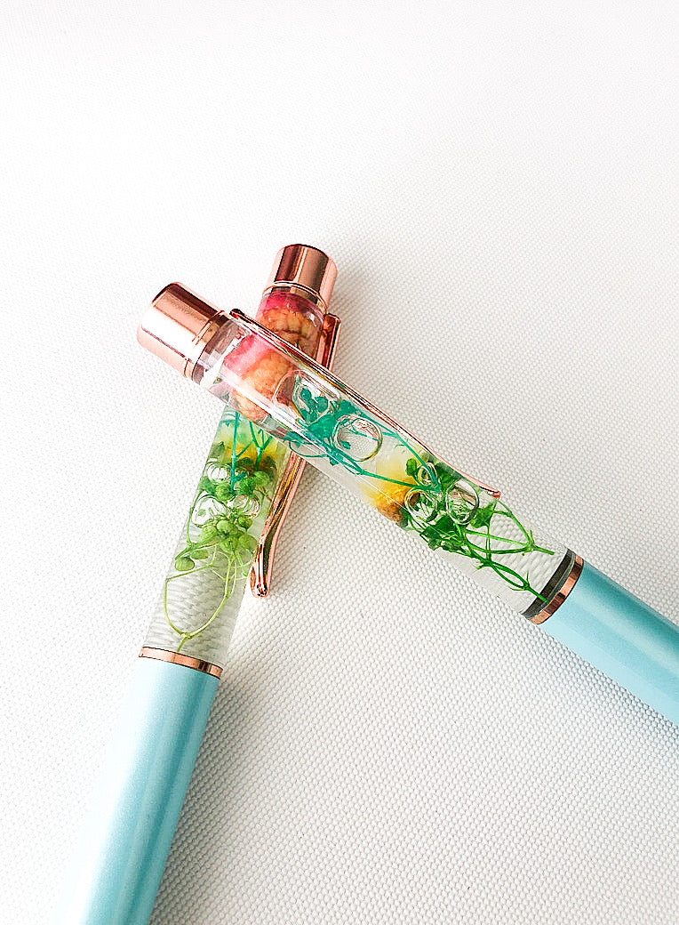 Luxury Floral Pen - Rose Gold-2