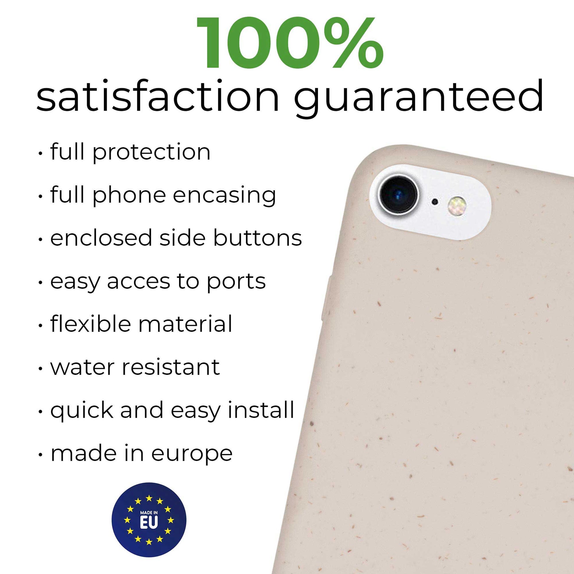 Biodegradable Personalized Phone Case - Natural White by PDPro