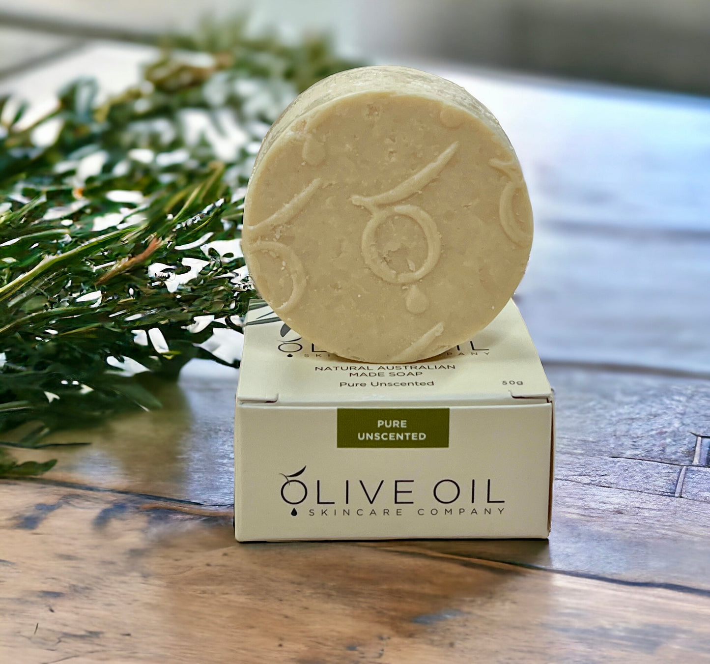 Olive Oil Soap, All-Natural , Unscented, 50g-1