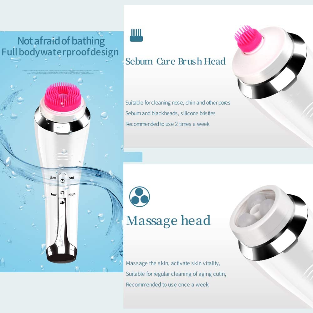 4-IN-1 ELECTRIC FACIAL CLEANSING BRUSH by PDPro