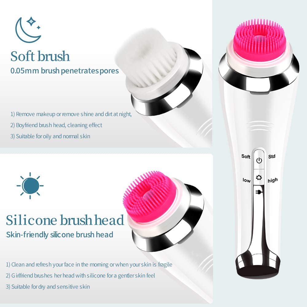 4-IN-1 ELECTRIC FACIAL CLEANSING BRUSH by PDPro