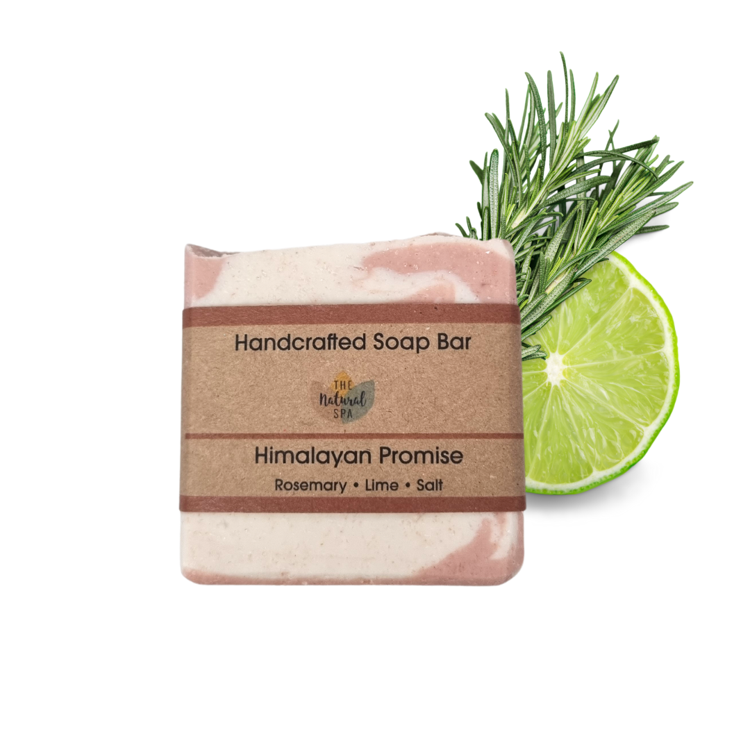 Himalayan promise Soap Bar - Rosemary Lime and Himalayan Pink Salt - 3 different styles-0