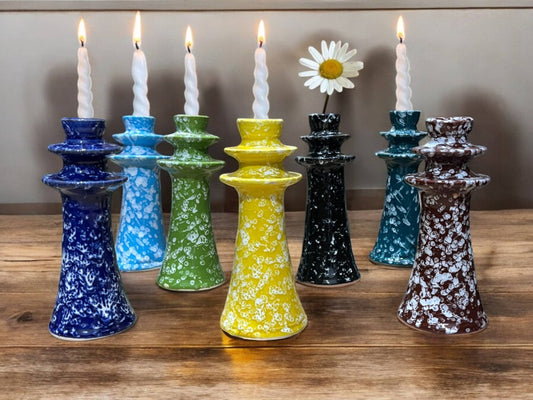 Moroccan Ceramic Candle Holders – Hand-Painted Artisan Decor-0