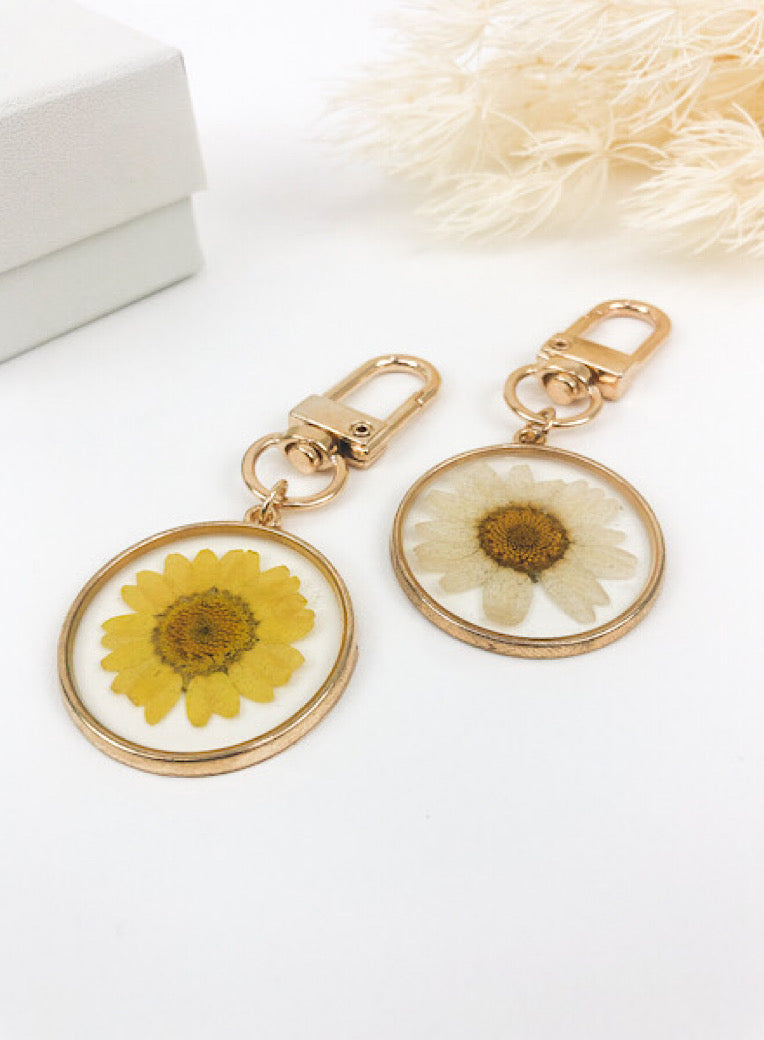 Forever Daisy Rustic Key Ring-1