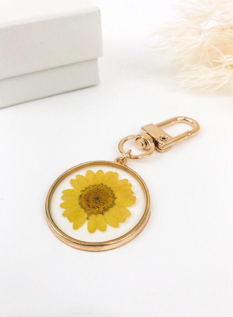 Forever Daisy Rustic Key Ring-0