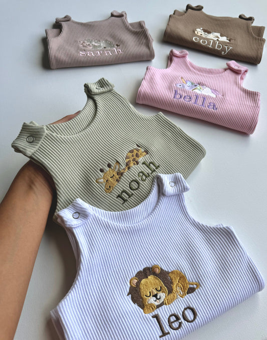 Safari Theme Personalised Dungarees-0