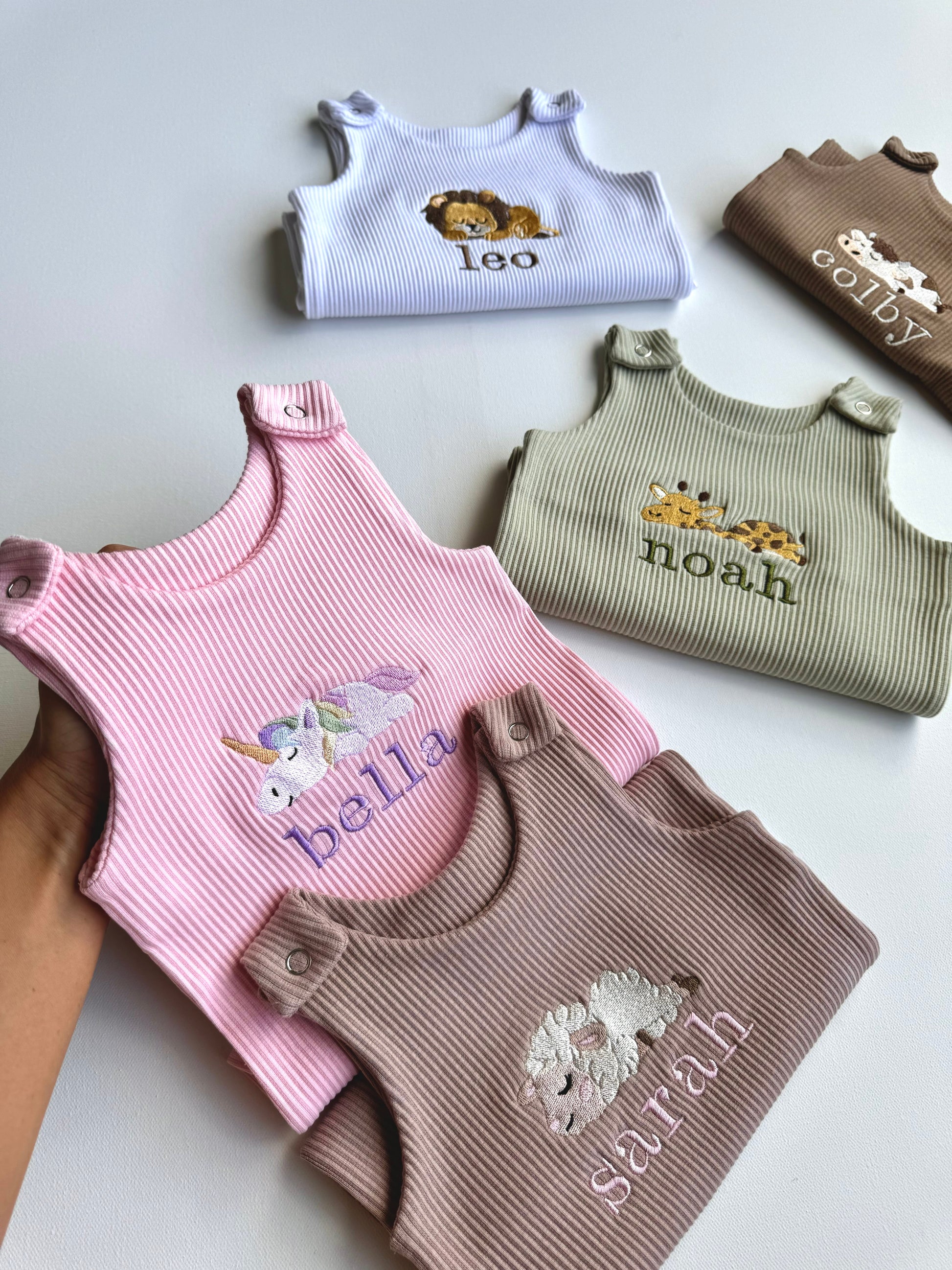 Safari Theme Personalised Dungarees-4