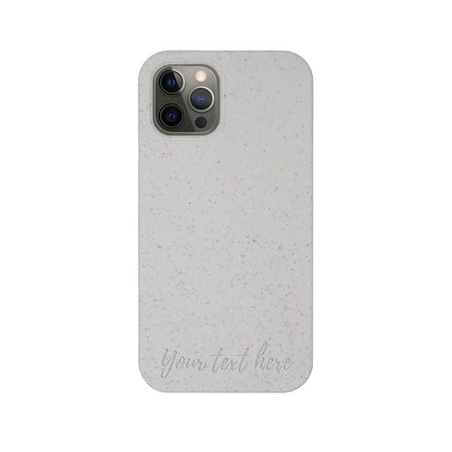 BIODEGRADABLE PERSONALIZED PHONE CASE - NATURAL WHITE by PDPro