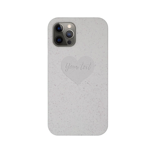 BIODEGRADABLE PERSONALIZED PHONE CASE - NATURAL WHITE by PDPro