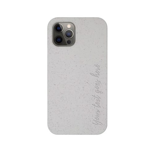 BIODEGRADABLE PERSONALIZED PHONE CASE - NATURAL WHITE by PDPro