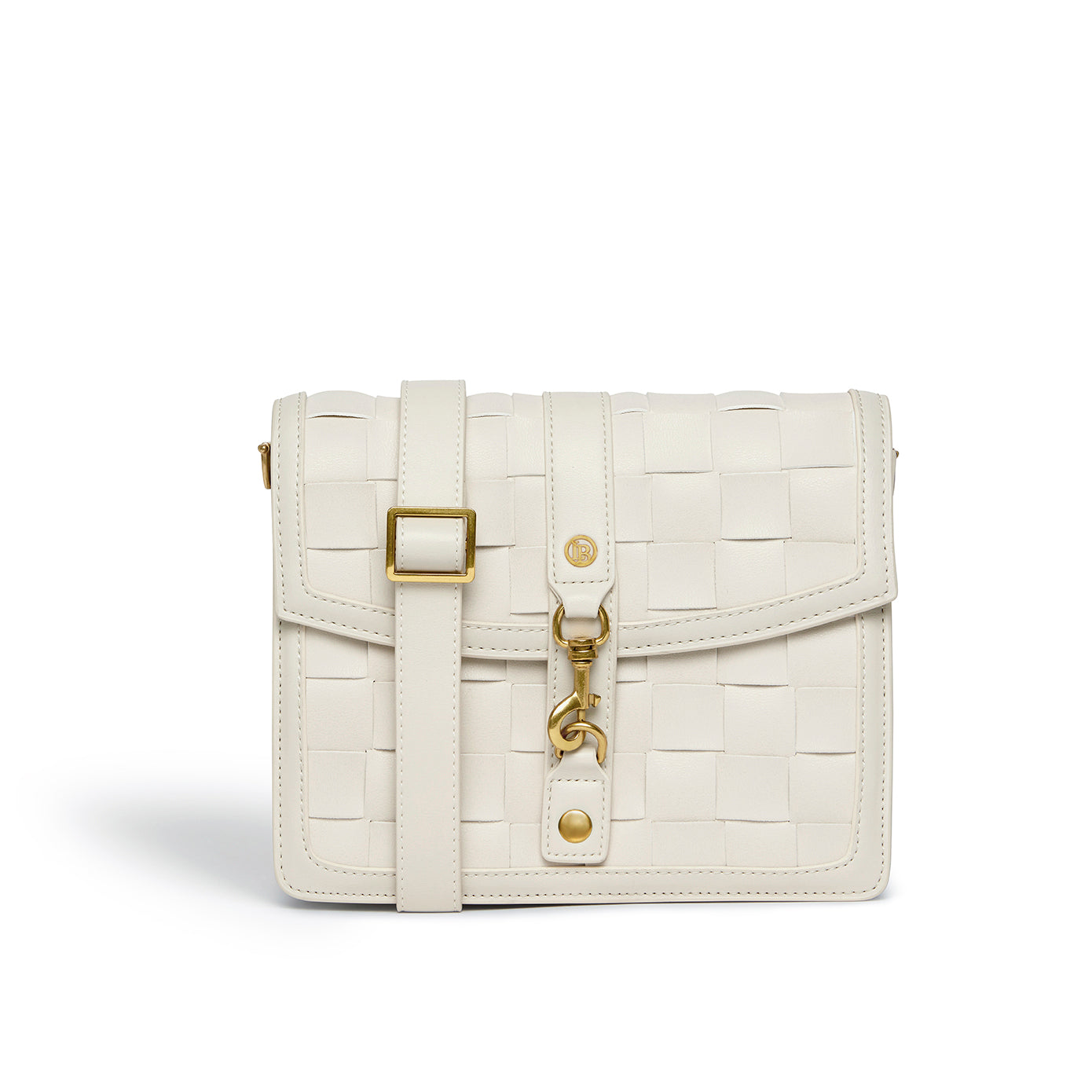 Daisy White Vegan Shoulder & Crossbody Bag-0