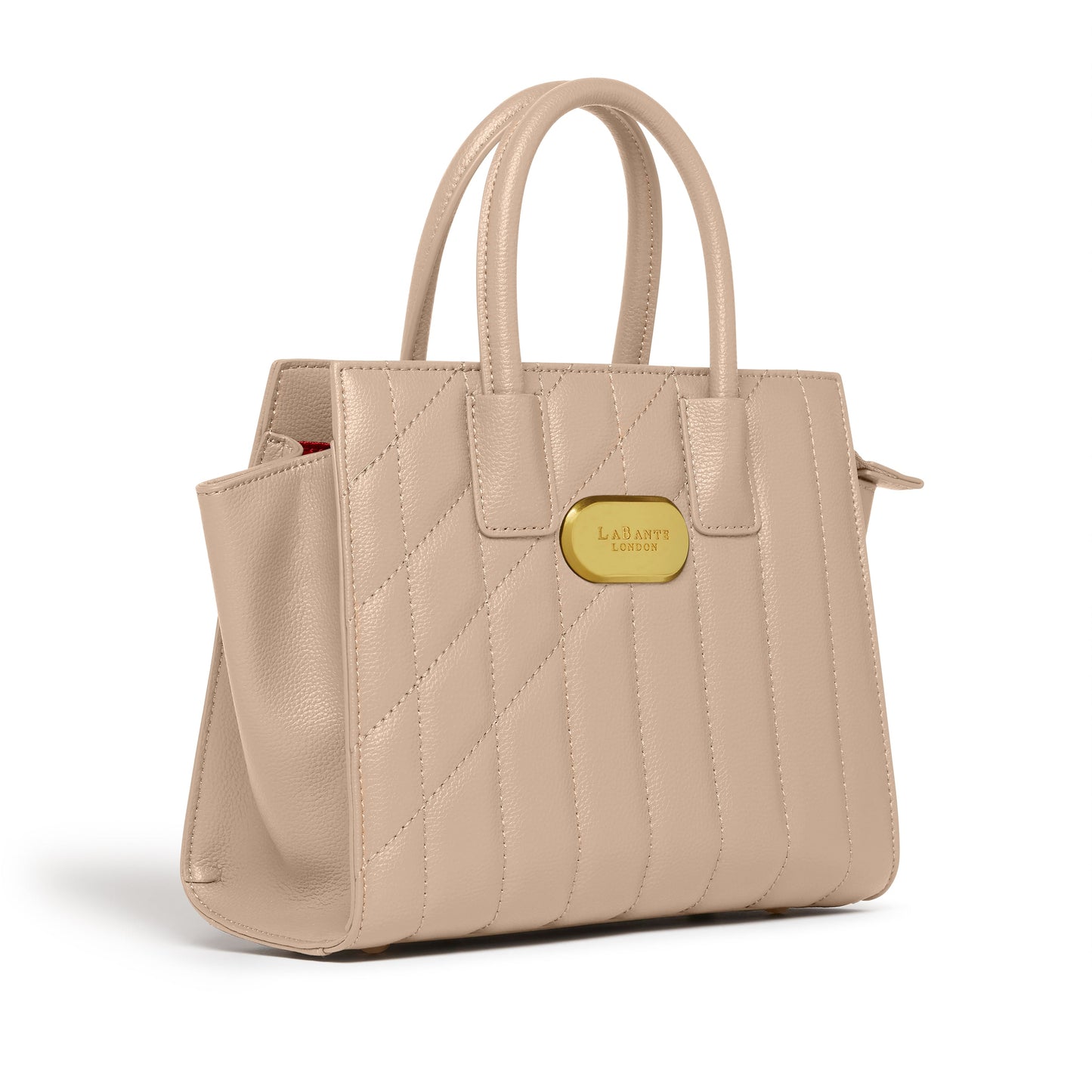 Mini Demi Tote Bag in Beige-2