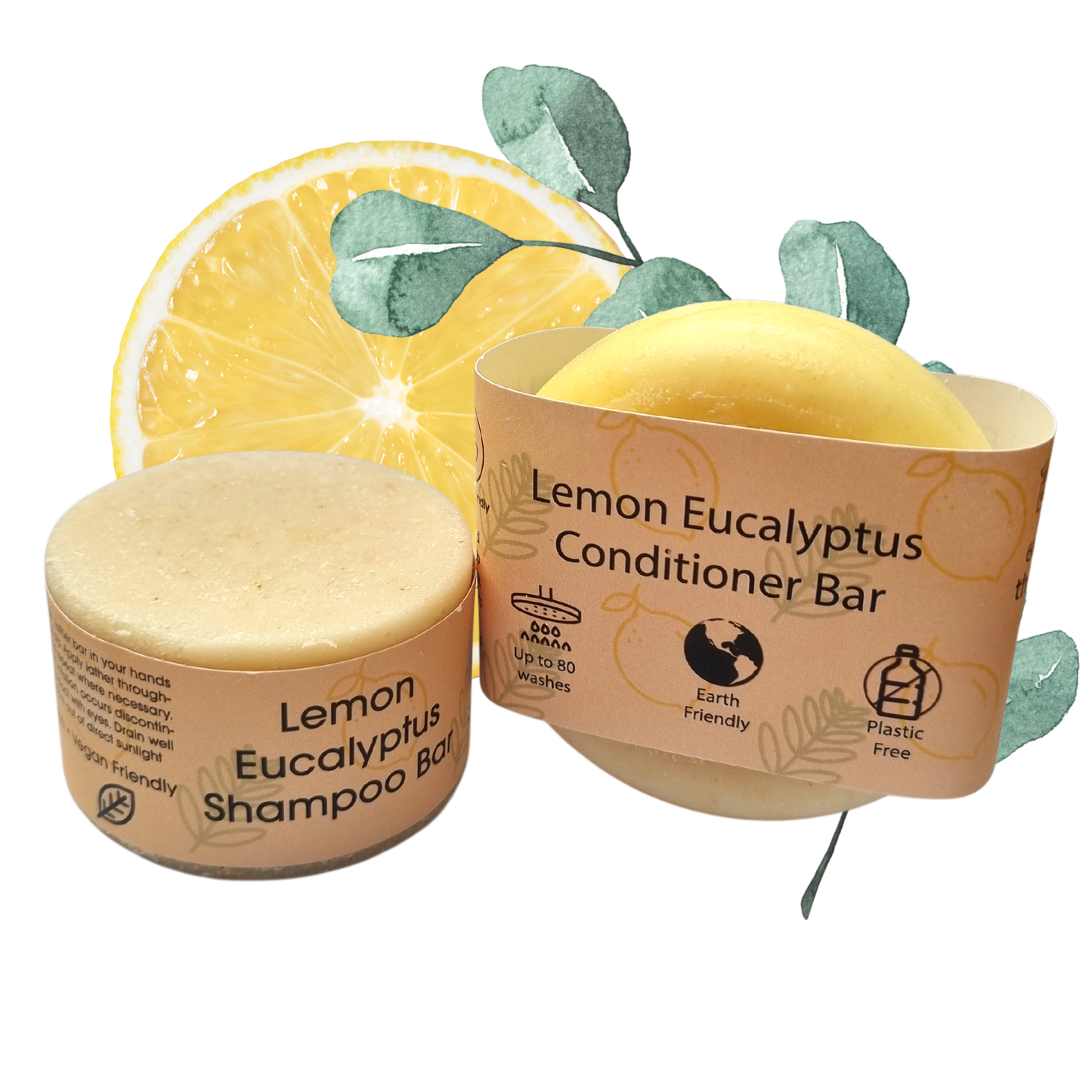 Lemon Eucalyptus Shampoo and Conditioner Bar set-0