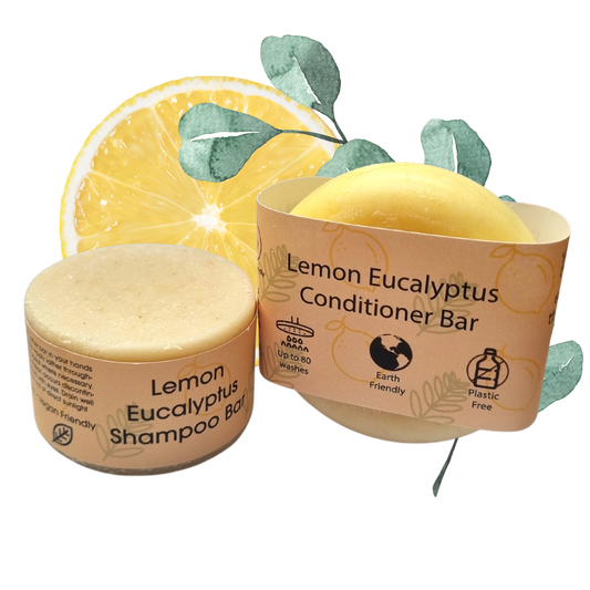 Lemon Eucalyptus Shampoo and Conditioner Bar set-0