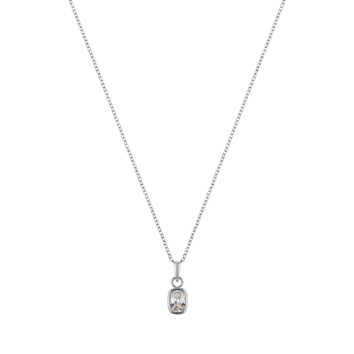 Enigma sterling silver necklace-0