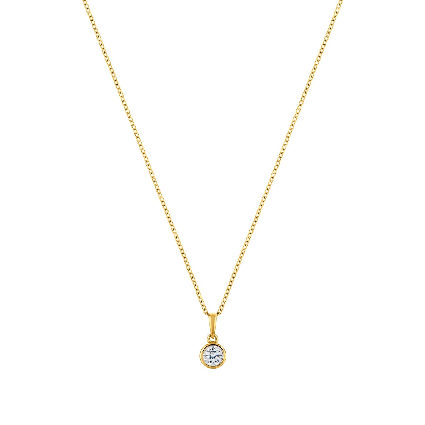 Circle of Life Gold plated sterling silver necklace-0