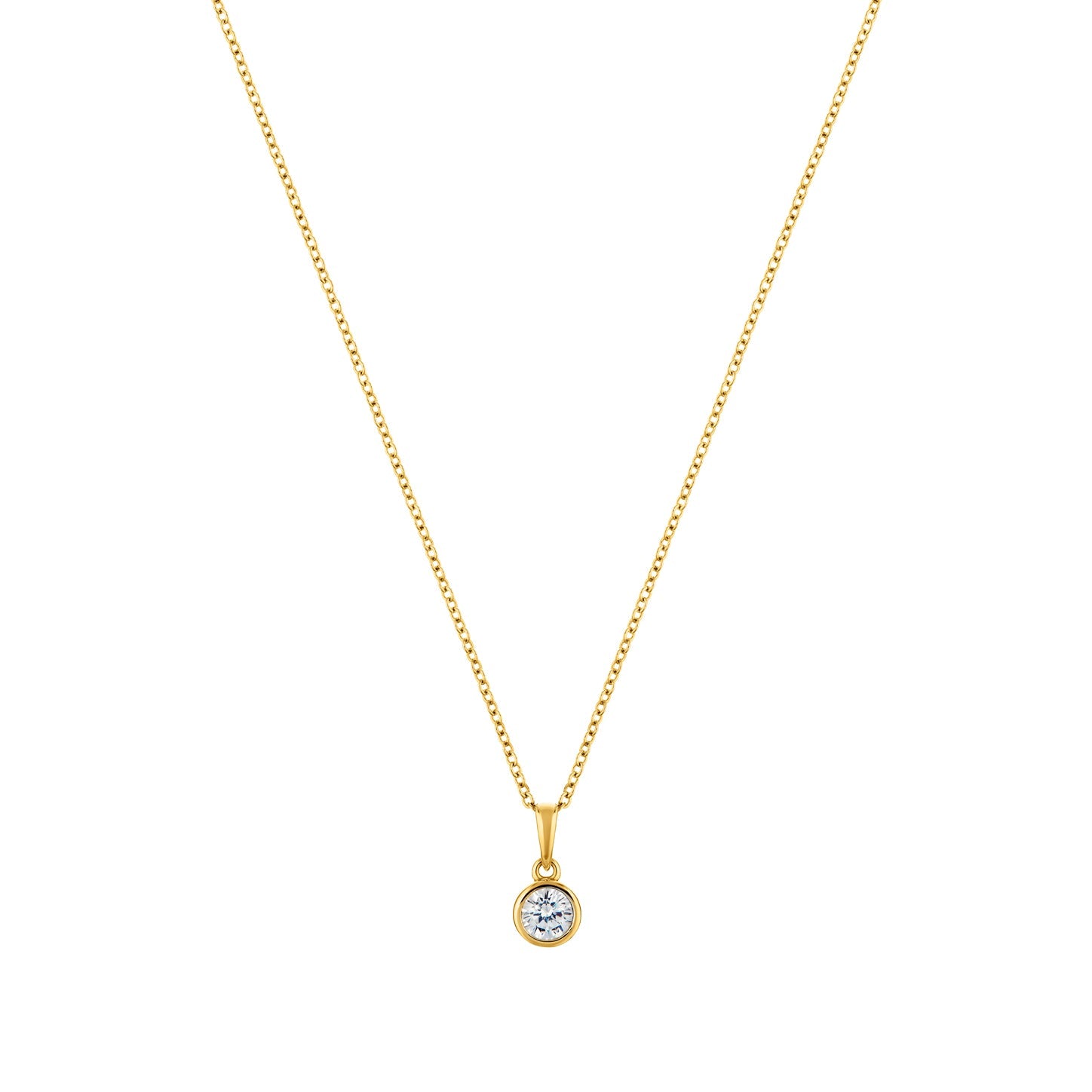 Circle of Life Gold plated sterling silver necklace-0