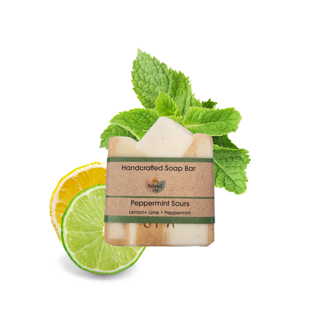 Peppermint Sours, Cold processed soap - Peppermint, Lemon and Lime - 3 different styles-0