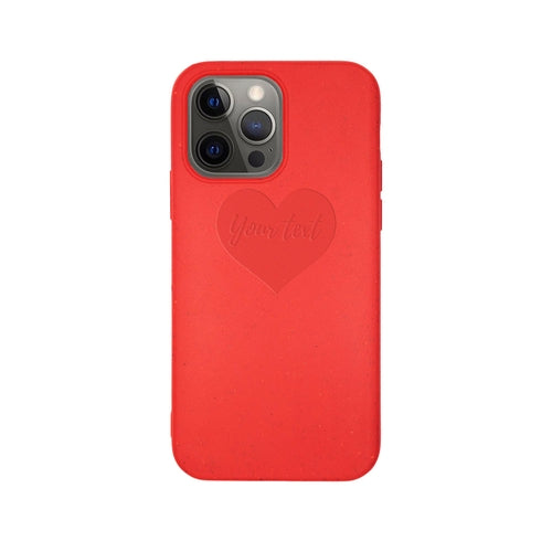 BIODEGRADABLE PERSONALIZED PHONE CASE - RED by PDPro