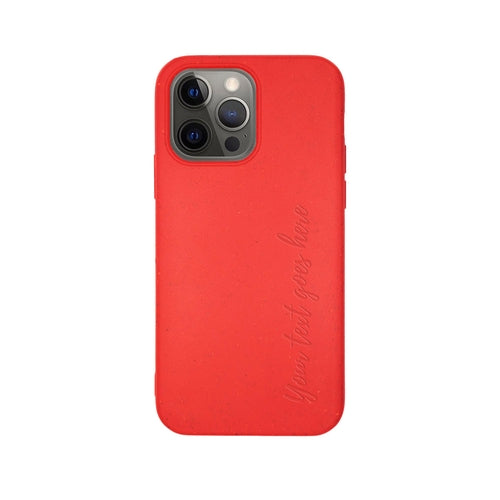 BIODEGRADABLE PERSONALIZED PHONE CASE - RED by PDPro