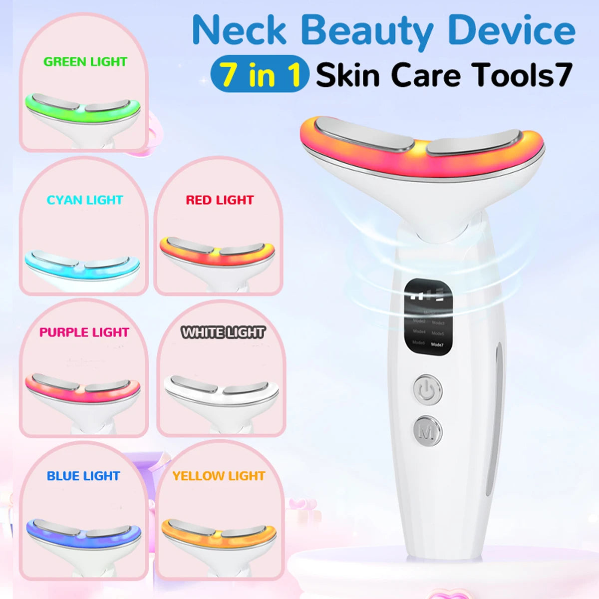 7 Colours Neck Beauty Instrument, Face & Body Care by PDPro