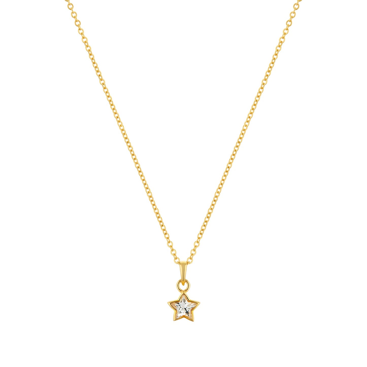 Divine Star Gold plated sterling silver Necklace-0