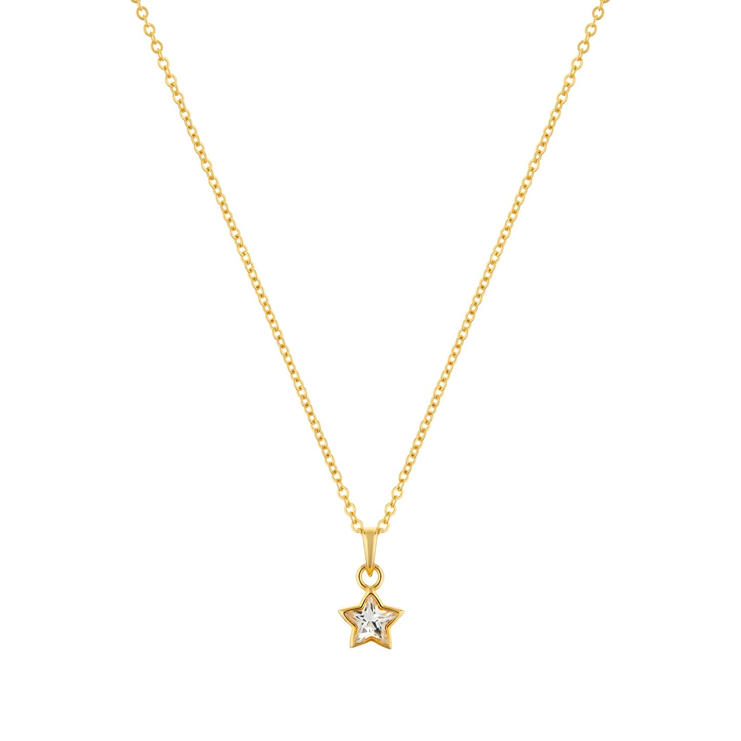 Divine Star Gold plated sterling silver Necklace-0