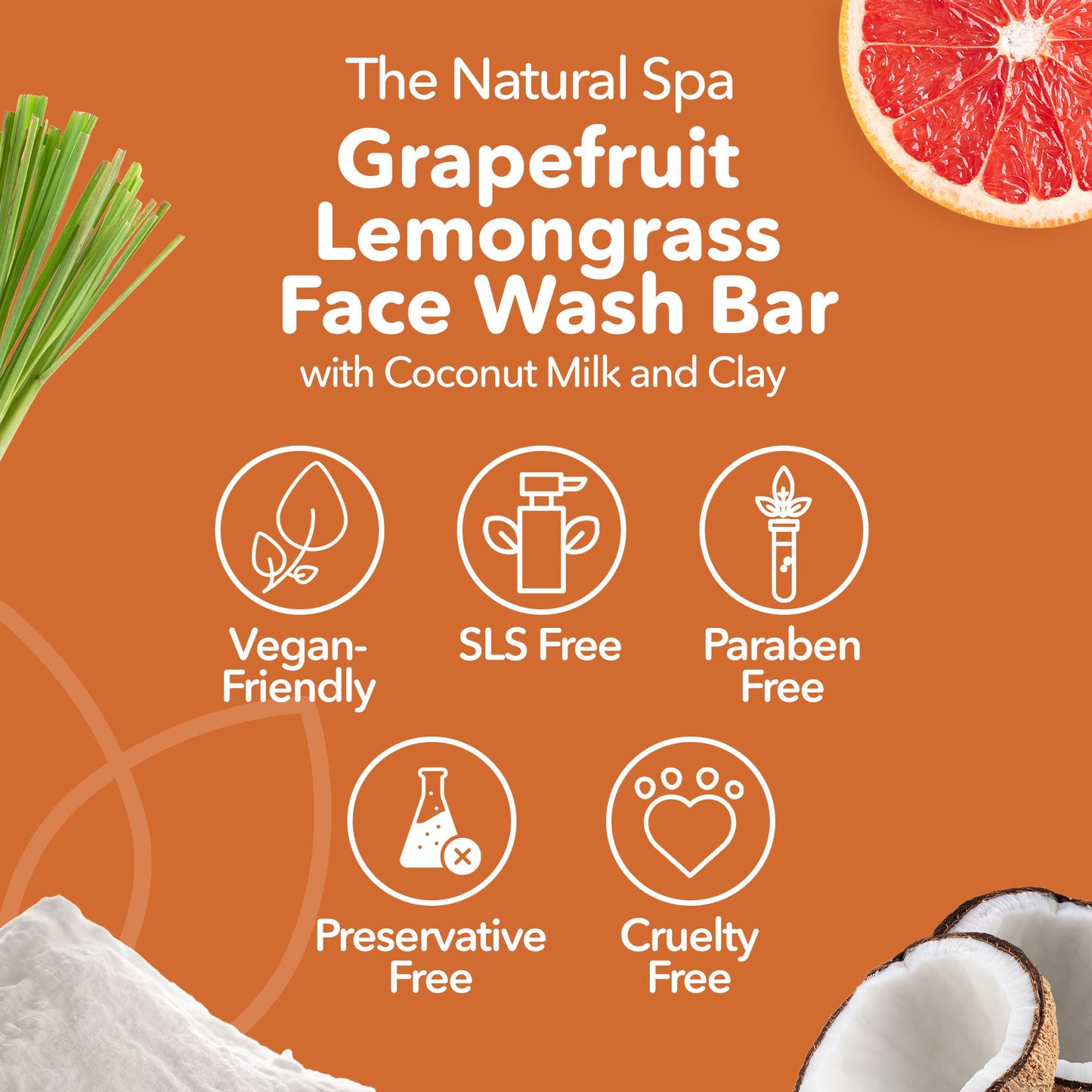 Grapefruit Lemongrass Face Wash Bar-4