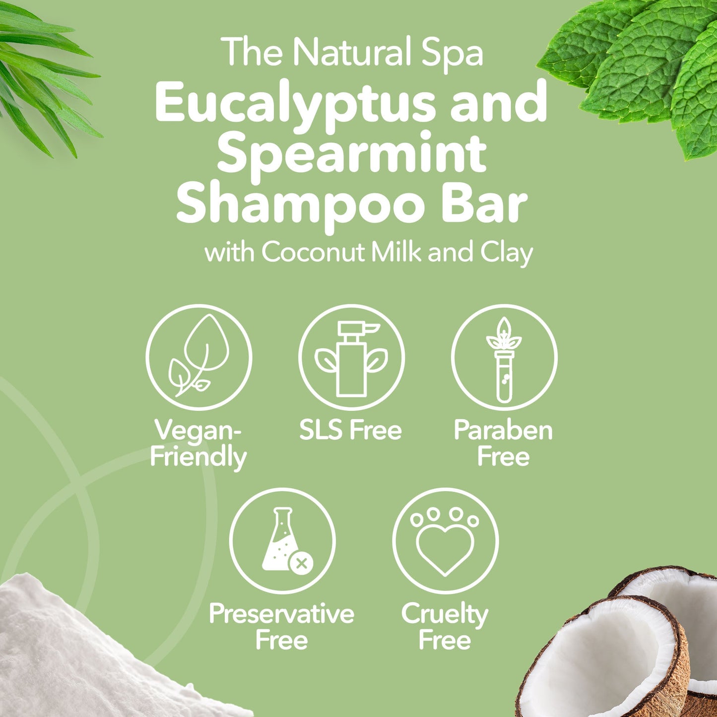 Spearmint and Eucalyptus Shampoo Bar-3