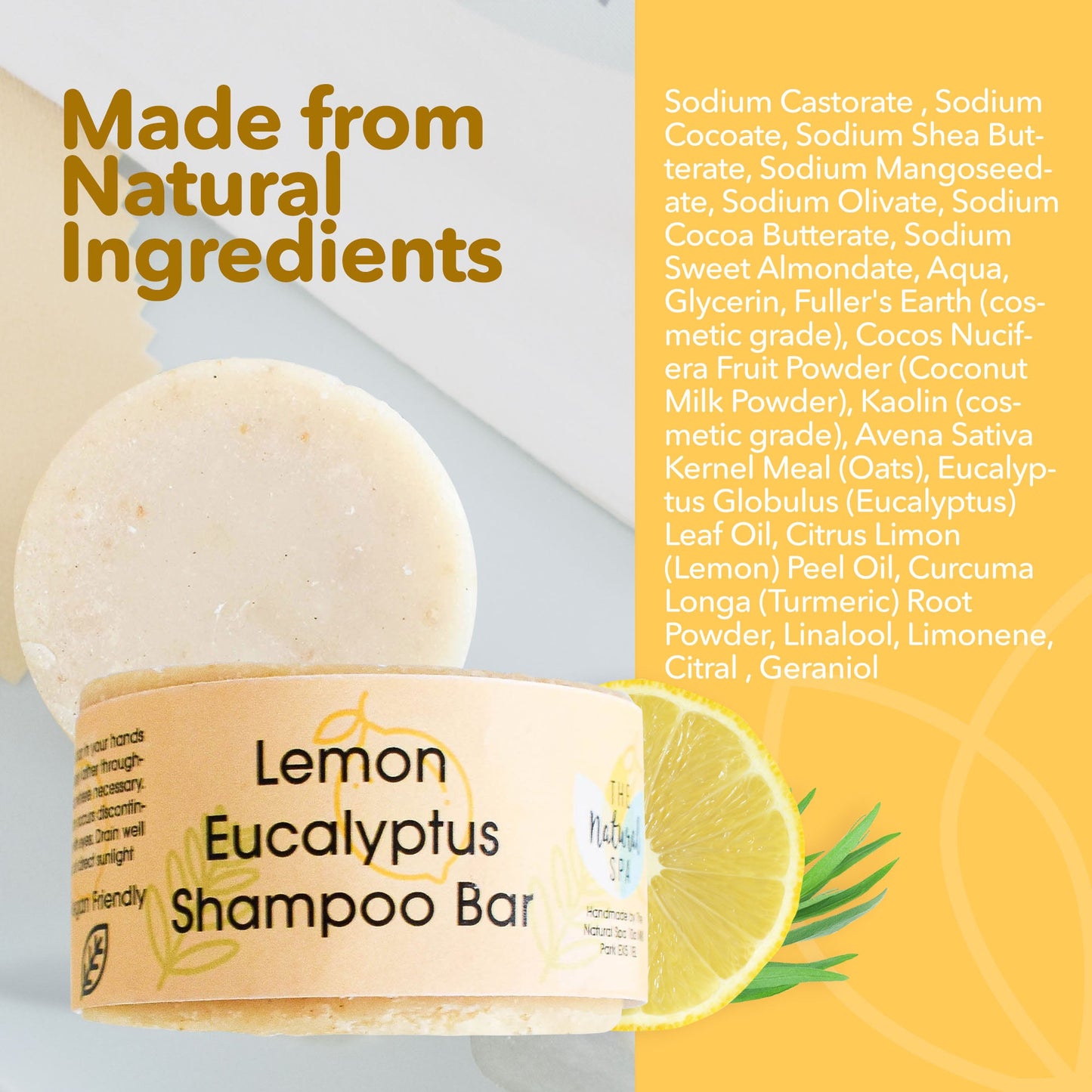 Eucalyptus Lemon  Shampoo bar-3